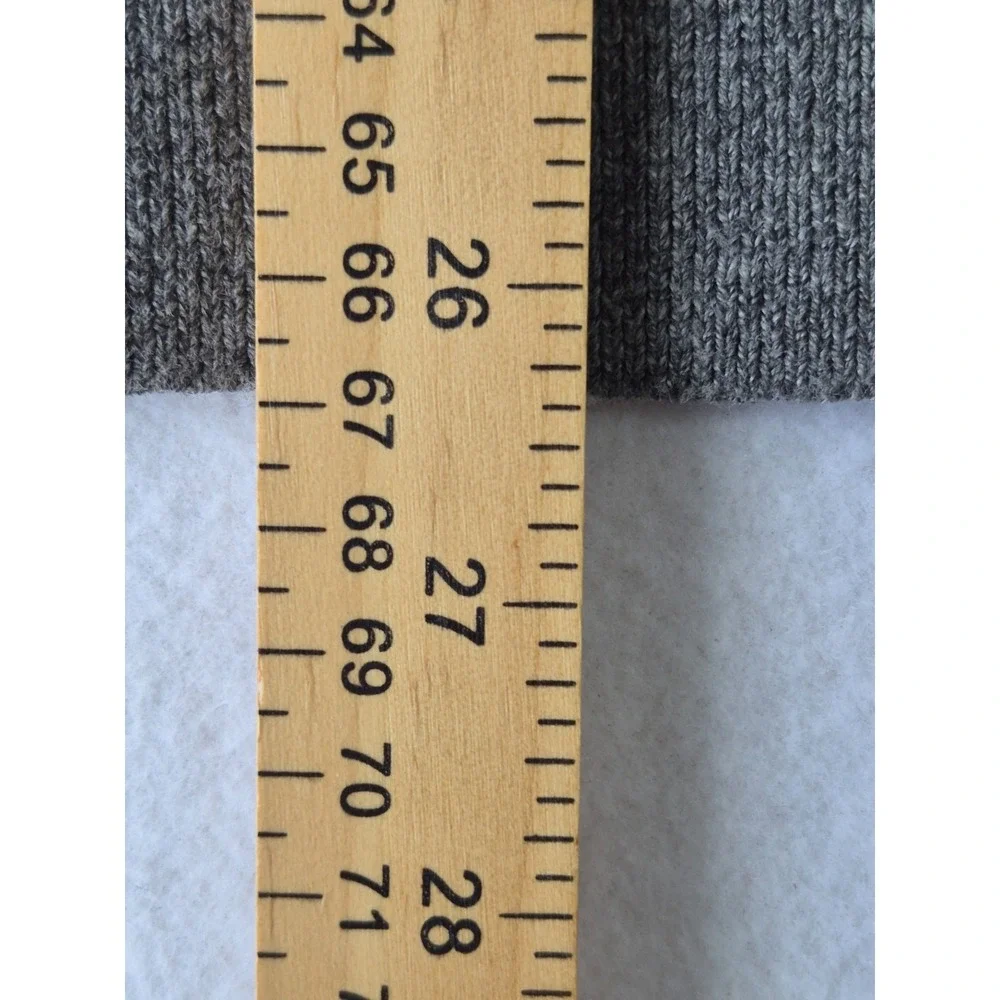 Banana Republic Organic Cotton Hooded Sweater Mens Large Gray Lightweight